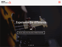 Tablet Screenshot of modernmusicschool.com